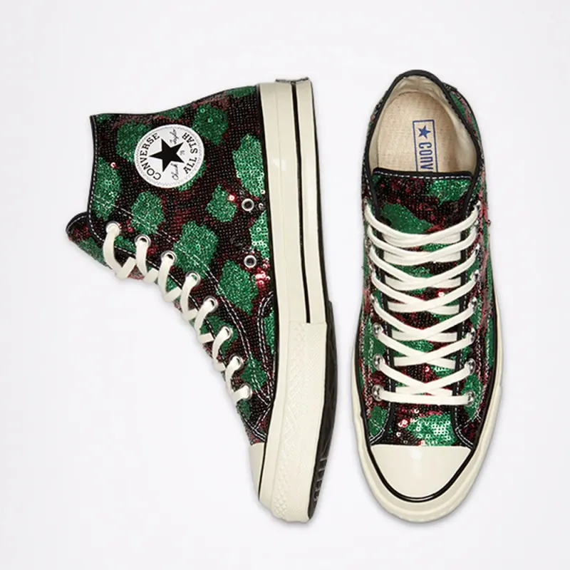 Converse Chuck 70 High ‘Snake Pattern – Red Green’ Red/Green/Egret (166561C)