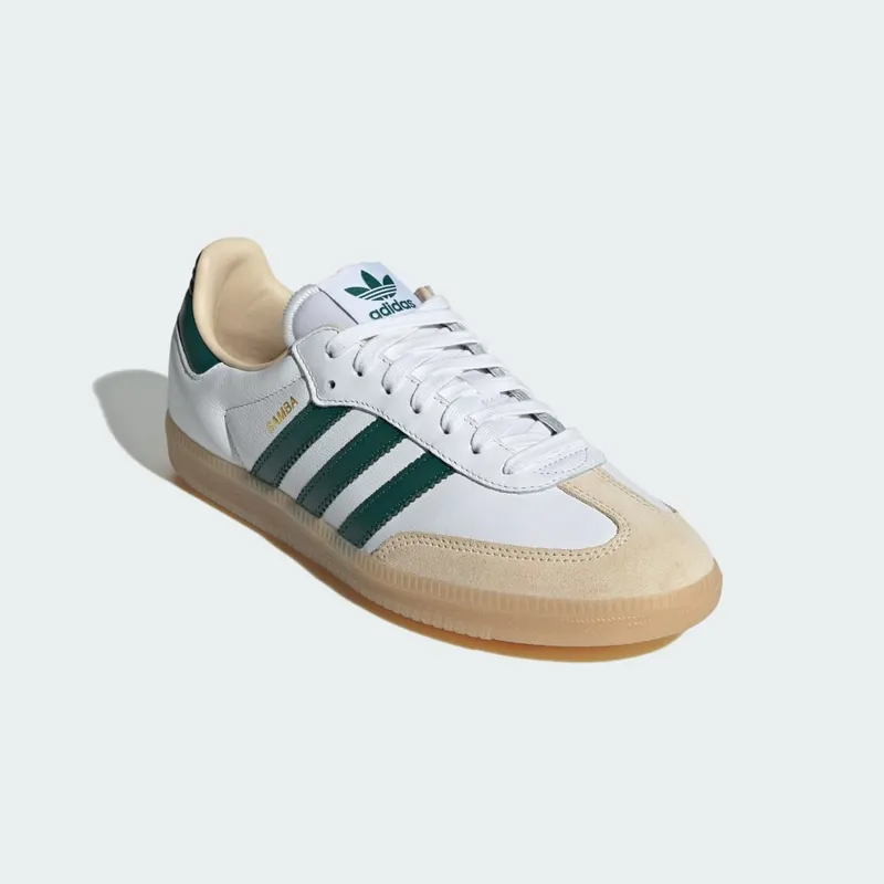 Adidas Samba OG Cloud White / Collegiate Green / Gum (JS3831)