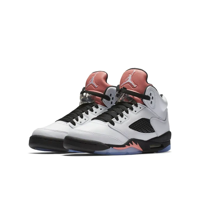 Jordan 5 Retro Sunblush (GS) White/White-Sunblush-Black (440892-115)
