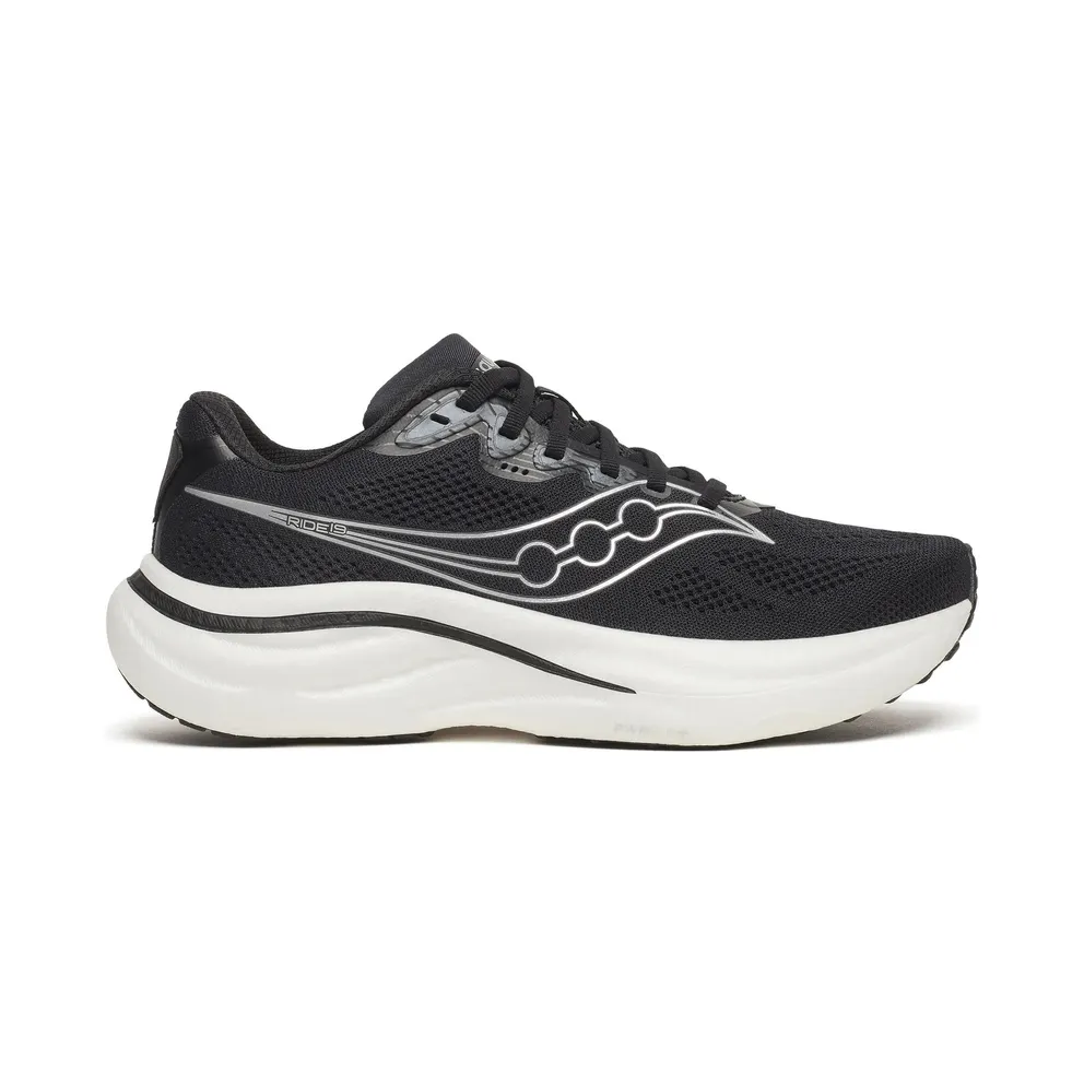 SAUCONY Ride 19 “Black / Silver” (S11055-100)