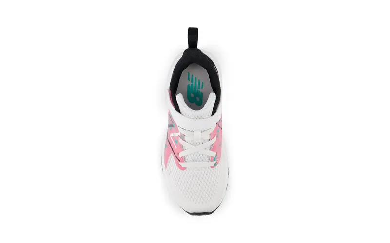 New Balance Rave Run v2 Bungee Lace White Real Pink Black (YTRAVFP2)