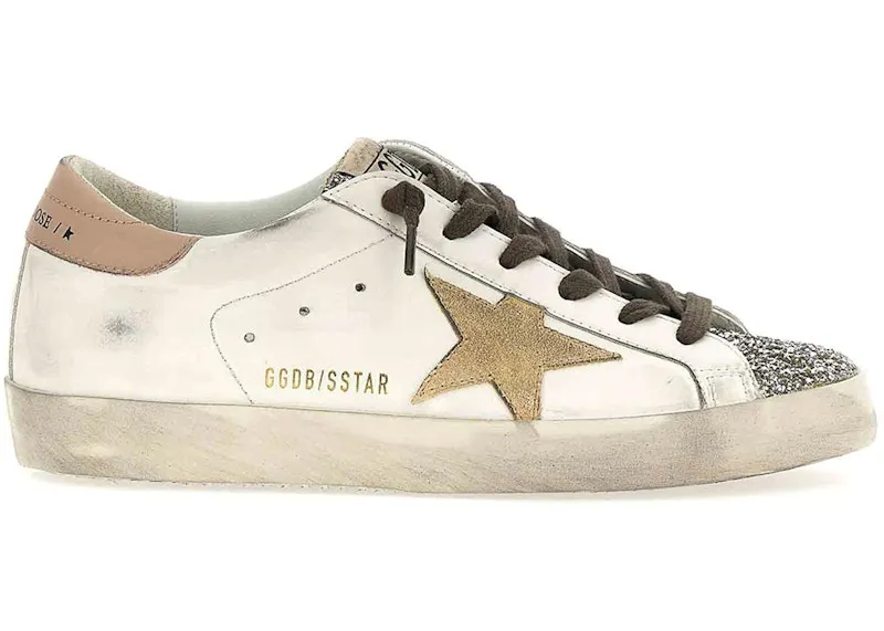 Golden Goose Super-Star Platinum Glitter Toe (GWF00102-F006236-11941)