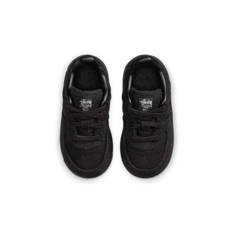 Nike x Stussy Air Force 1 Low Black (TD) (2020) (DC8306-001)