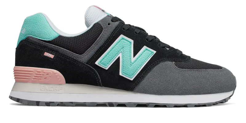 New Balance  574 Marbled Street Black Black/Light Tidepool (ML574UJC)