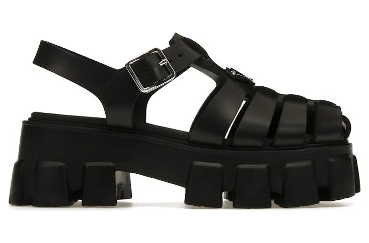 Prada Monolith Foam Rubber 55mm Sandals Black (1X853M_3LKK_F0002_F_055)
