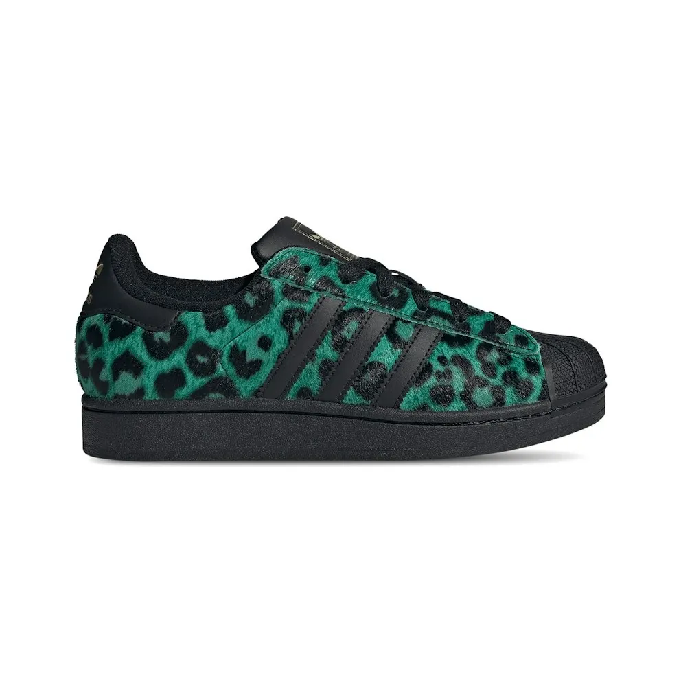 Adidas Superstar semi screaming green / core black / gold met. (IH1636)