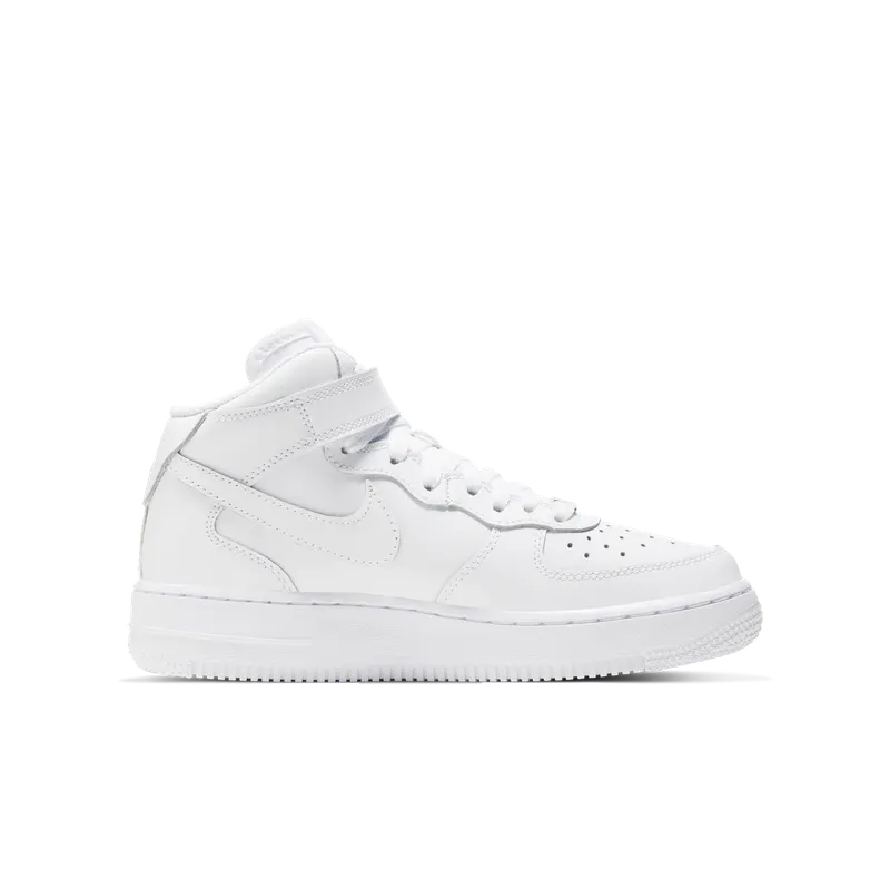 Nike Air Force 1 Mid White 2014 (GS) White/White (314195-113)