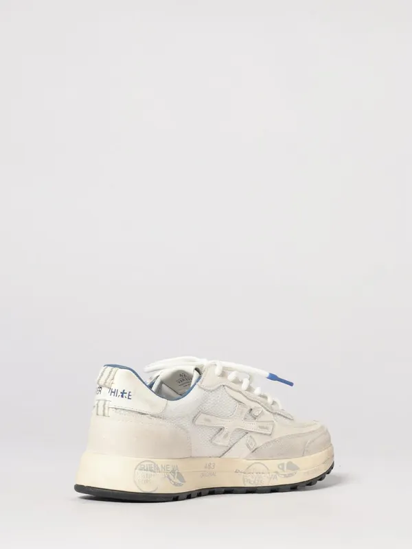 Premiata Nous Perforated Suede Sneakers White 2 (NOUS8234) (2)