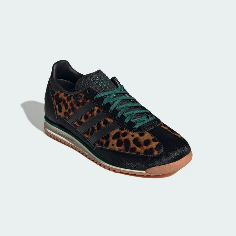 Adidas SL 72 OG Core Black / Off White / Collegiate Green “Leopard” (JI0187)