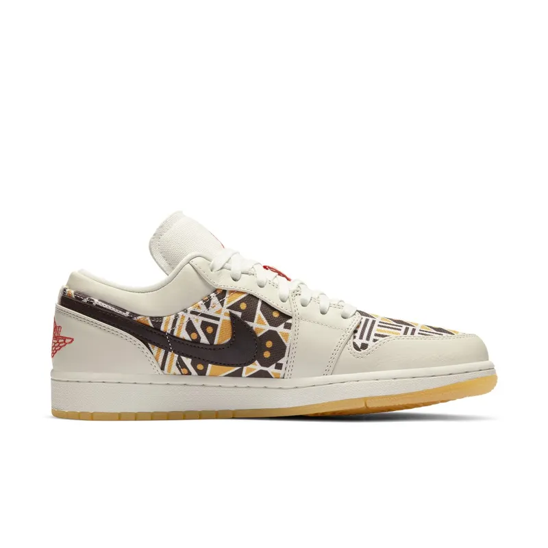 Jordan 1 Low Quai54 (2020) Sail/Team Orange-Baroque Brown (CZ4155-100)