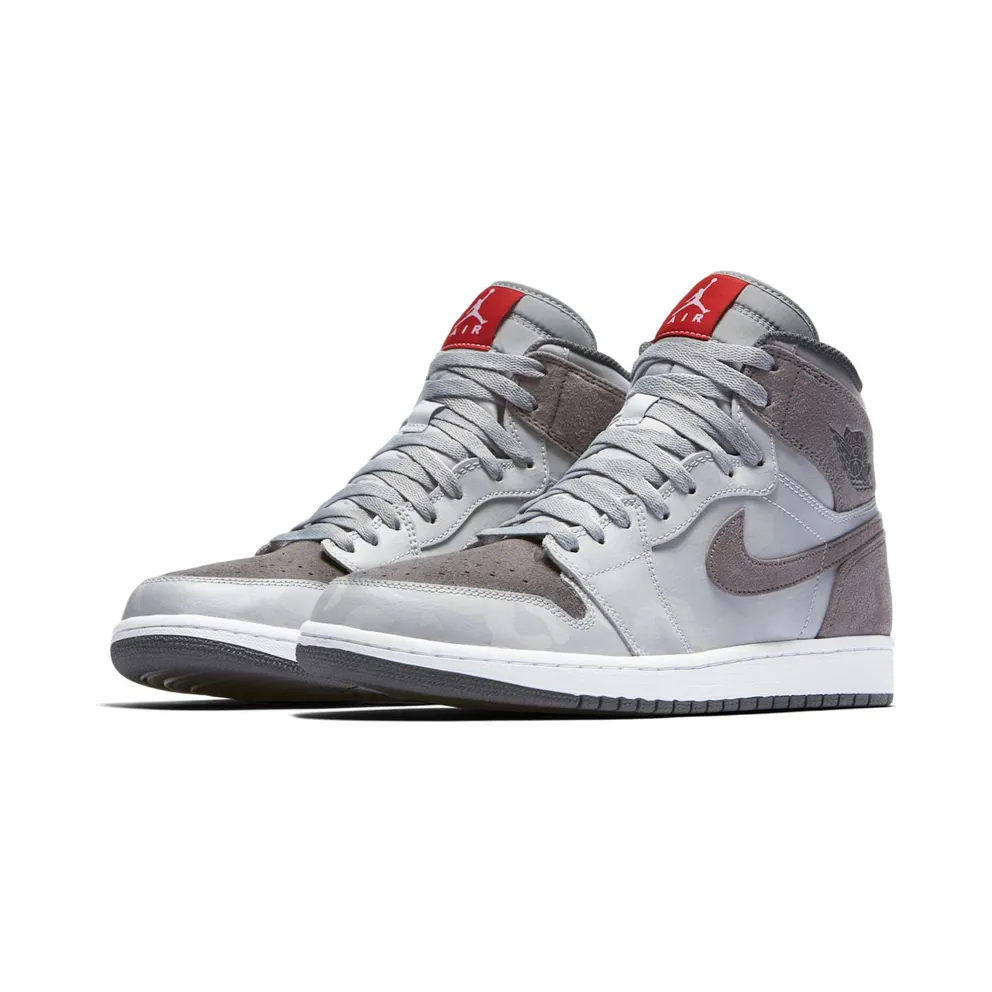 Jordan 1 Retro High Camo 3M Wolf Grey Wolf Grey/Dark Grey-White-University Red (AA3993-027)