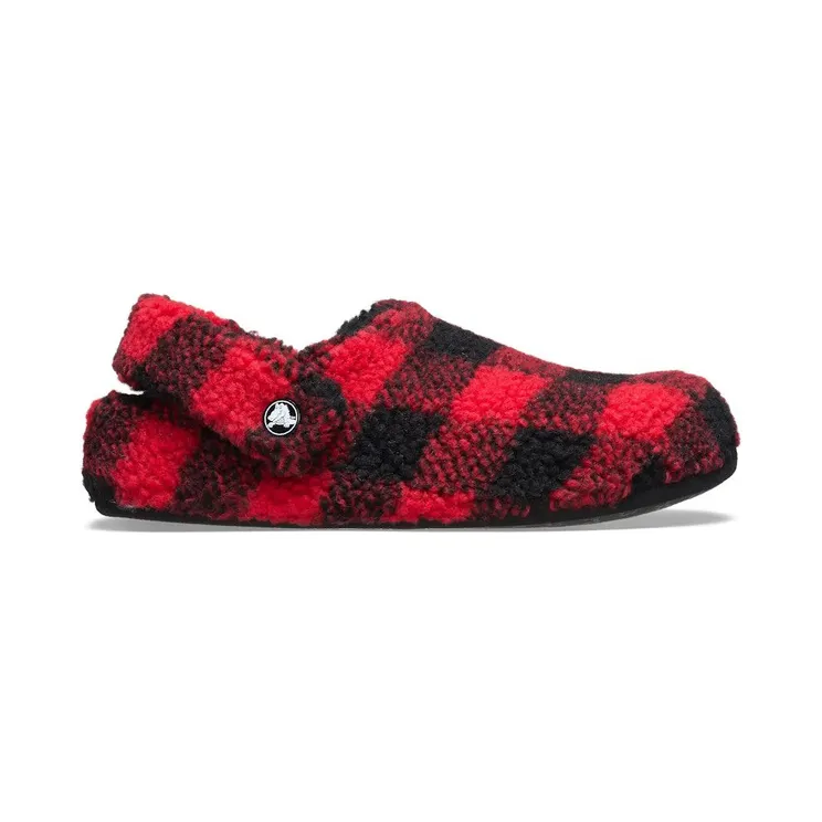 Crocs Classic Cozzzy Slipper Buffalo Check Red (210755-6WG)