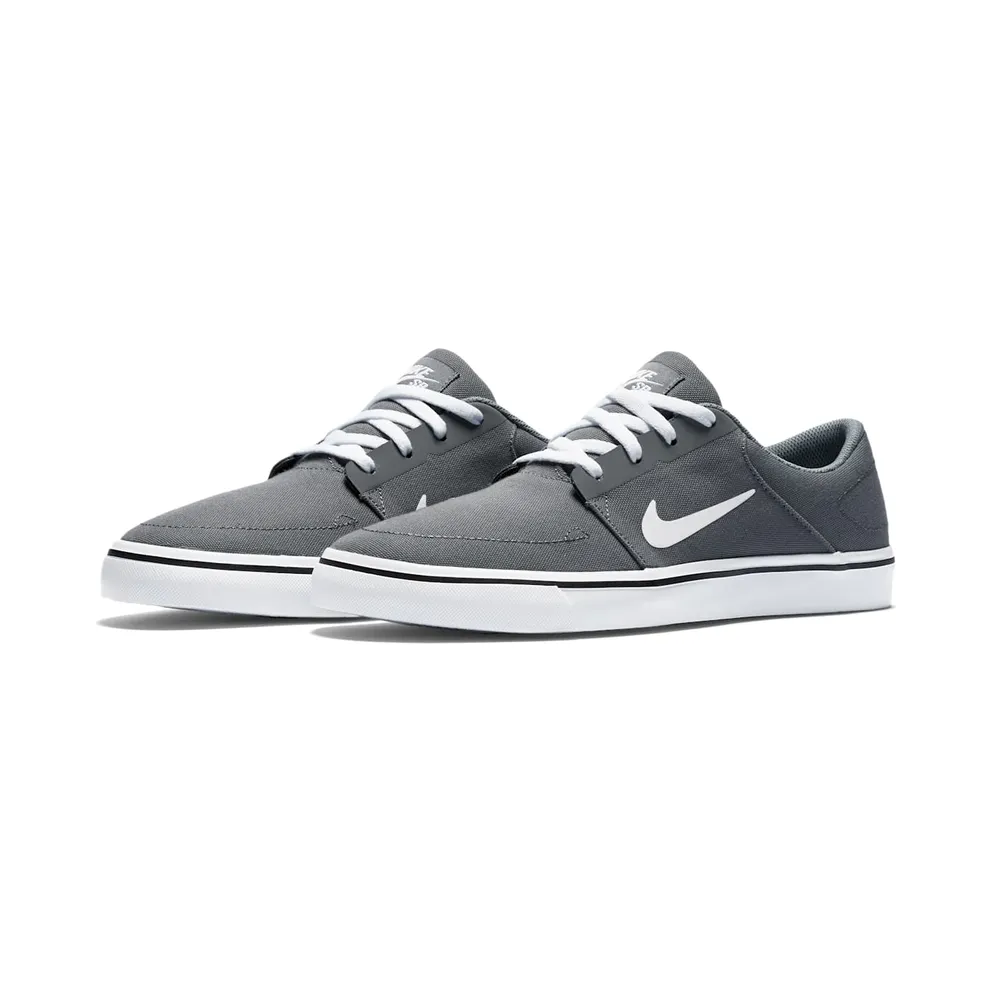 Nike Sb Portmore Canvas Low Skate Shoes Grey Grey (723874-004)