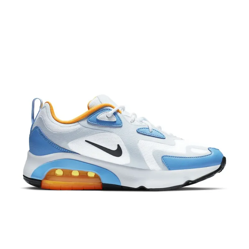 Nike Air Max 200 White University Blue (W) White/Half Blue-University Blue-Black (AT6175-101)