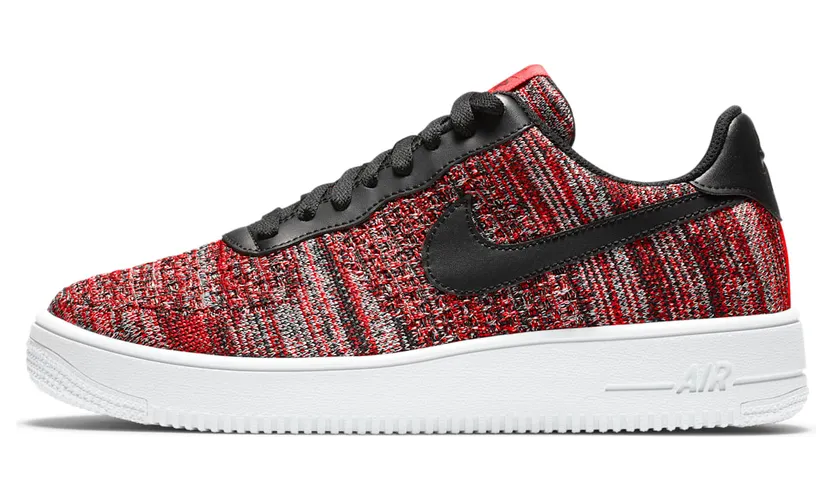 Nike Air Force 1 Flyknit 2.0 ‘University Red Black’ University Red/Wolf Grey/White/Black (CI0051-600)