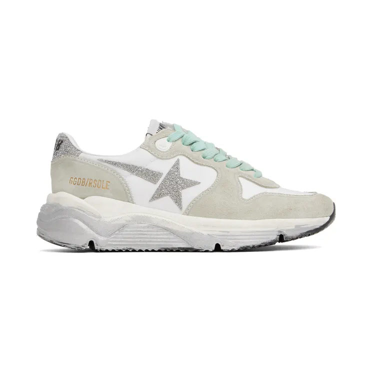 Golden Goose White & Gray Running Sole Sneakers (GWF00126.F002793.10268)