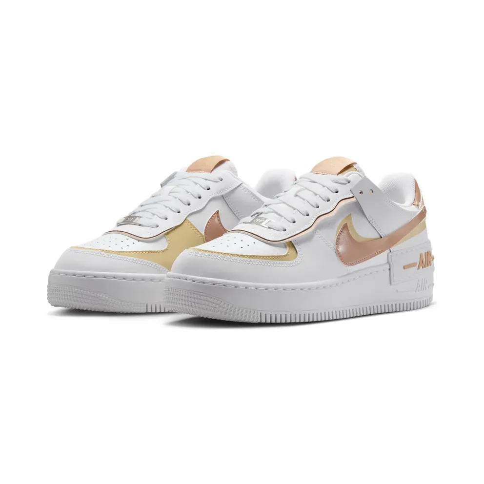 Nike Air Force 1 Low Shadow White Team Gold Rattan (DZ1847-111)