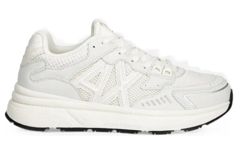 Armani Exchange Sneakers mit Mesh-Einsatz – Weiß (XM002635AF19388)