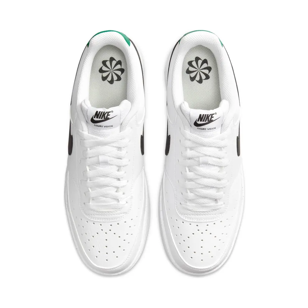 Nike Court Vision Low “White / Malachite / Black” (DH2987-110)
