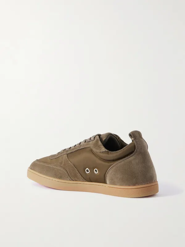 Christian Louboutin Tutti Rui Suede and Shell Brown (3250271)