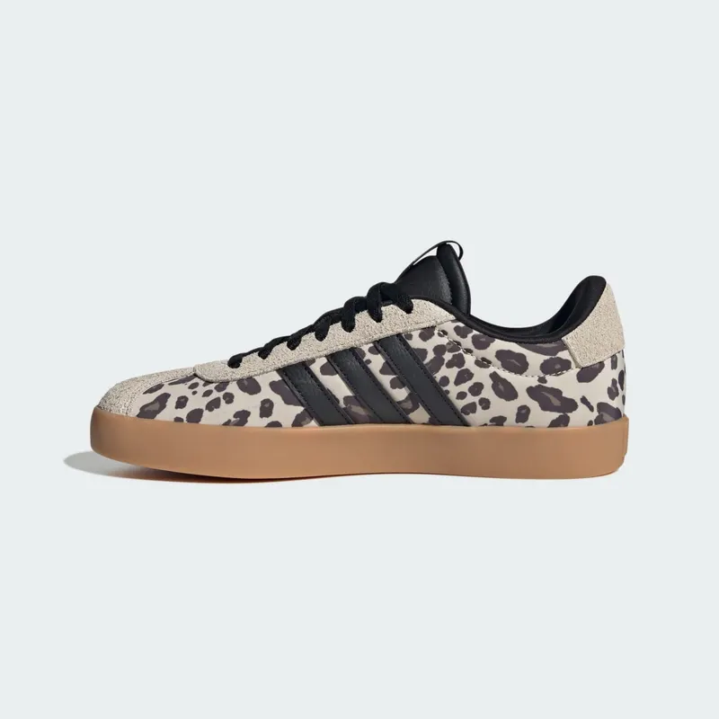 Adidas VL COURT 3.0 Crystal Linen / Core Black / Khaki Six “Leopard” (KI2689)