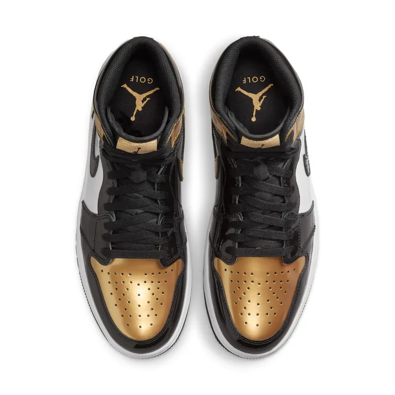 Jordan 1 Retro High Golf Patent Gold Toe (DQ0660-002)