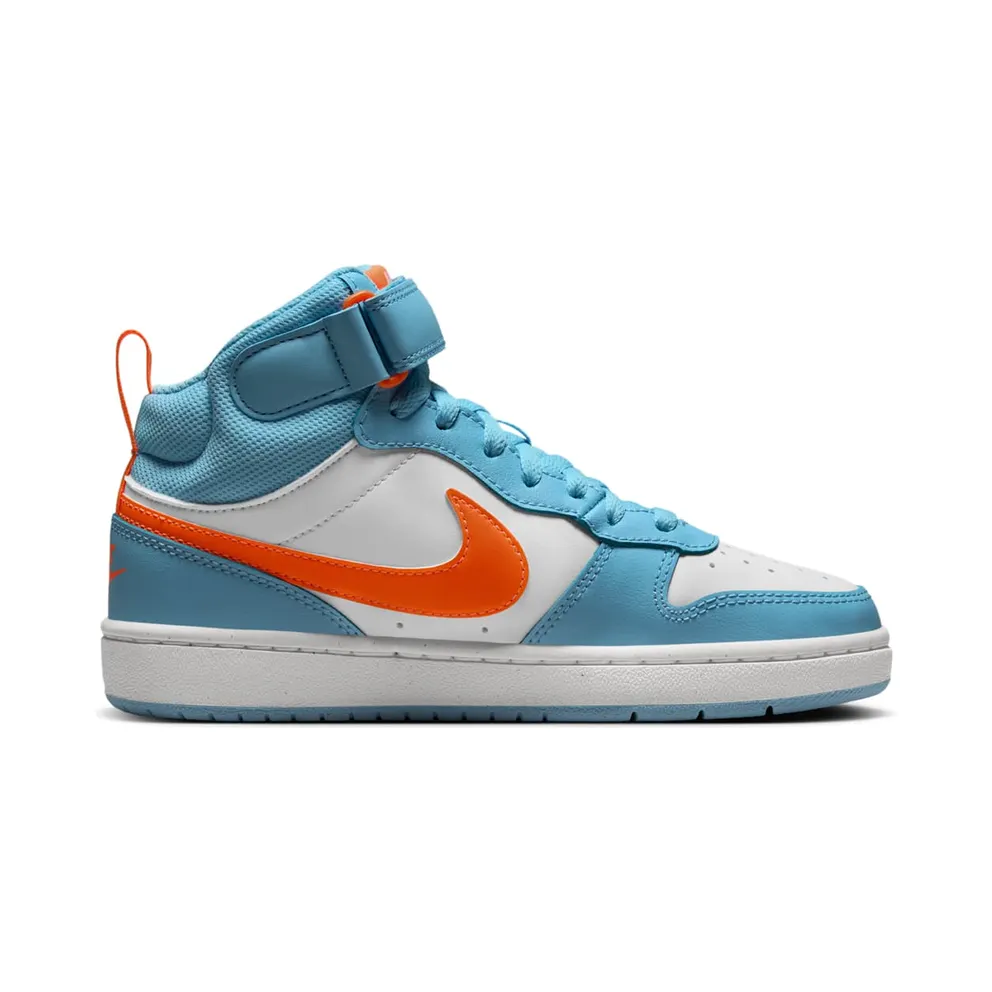 Nike Court Borough Mid 2 Aquarius Blue White Total Orange (HF4791-407)
