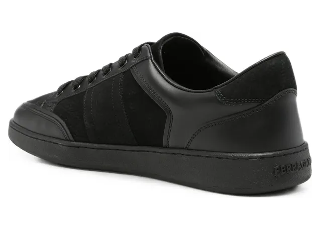 Ferragamo Gancini Panelled Leather “Black” (02B081 0798331 M NERO) (2)