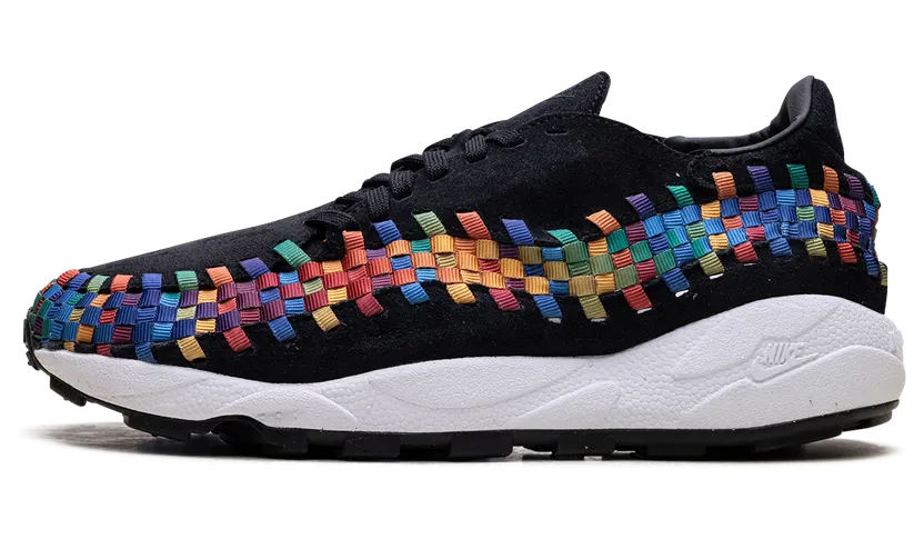 Nike Air Footscape Woven “Black Rainbow” (black / black / white) – FB1959-002