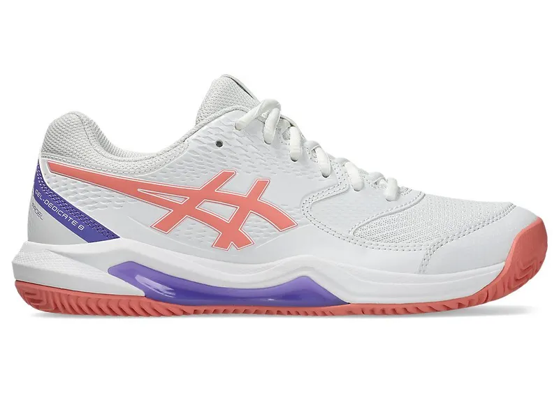 ASICS GEL-DEDICATE 8 PADEL “White / Guava” (1042A241-105)