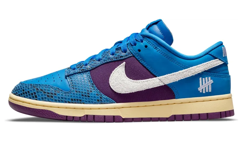 Nike x Undefeated Dunk Low SP vs. AF1 (2021) – “Royal / Purple-white” (DH6508-400)