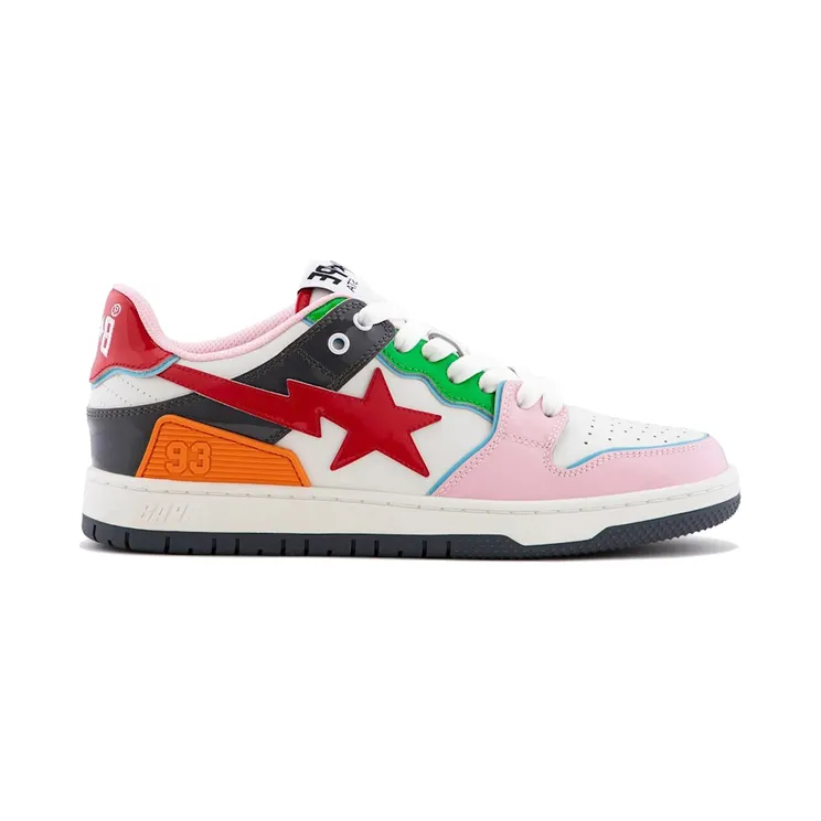 A Bathing Ape Sk8 Sta #1 Red Multi (1M30-191-311)