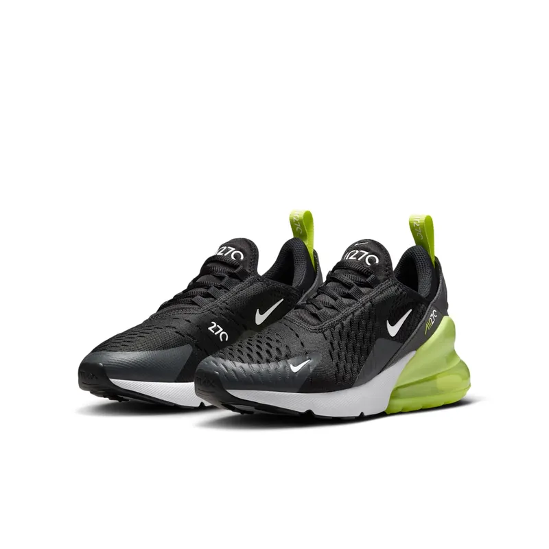 Nike AIR MAX 270 GS “LIGHT LEMON TWIST BLACK ANTHRACITE WHITE (GS)” (943345-704)