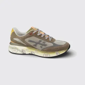 Premiata Moerund Suede and Nylon Sneakers Brown (MOERUN7871)