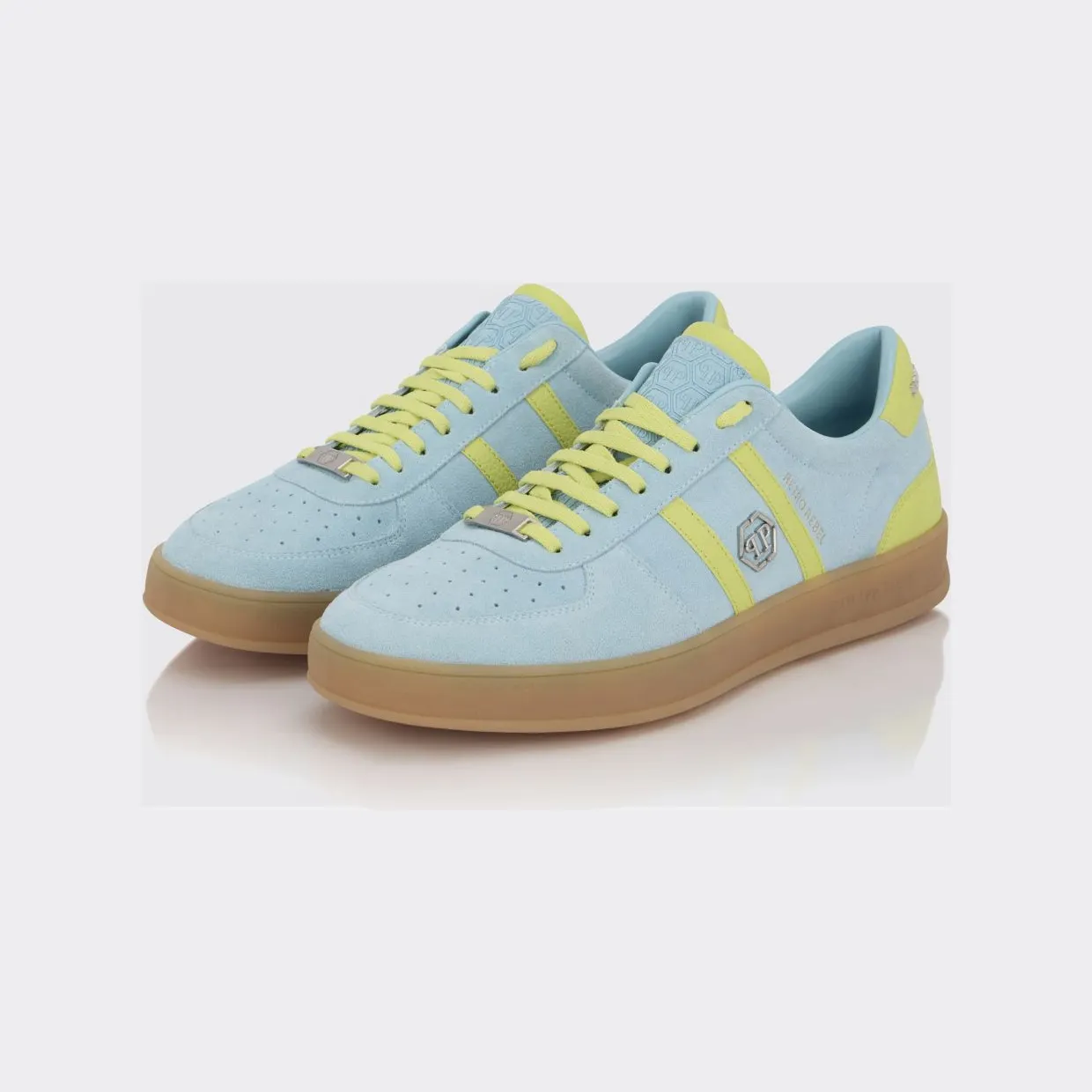 Philipp plein Retro Rebel Suede Sneakers Turquoise (PAFSUSC0941PLE010N07)