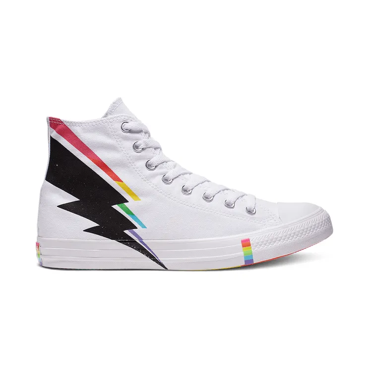 Converse Chuck Taylor All Star High ‘Pride Lightning Bolt’ White/Multi/Black (165715C)