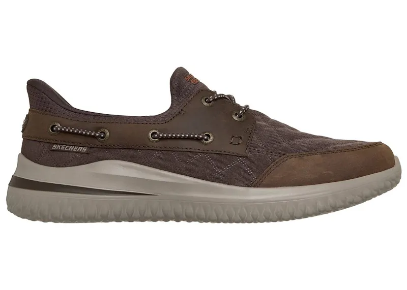 Skechers Slip-ins Delson 3.0 Cozy Fit Skipper Chocolate (211430-CHOC)