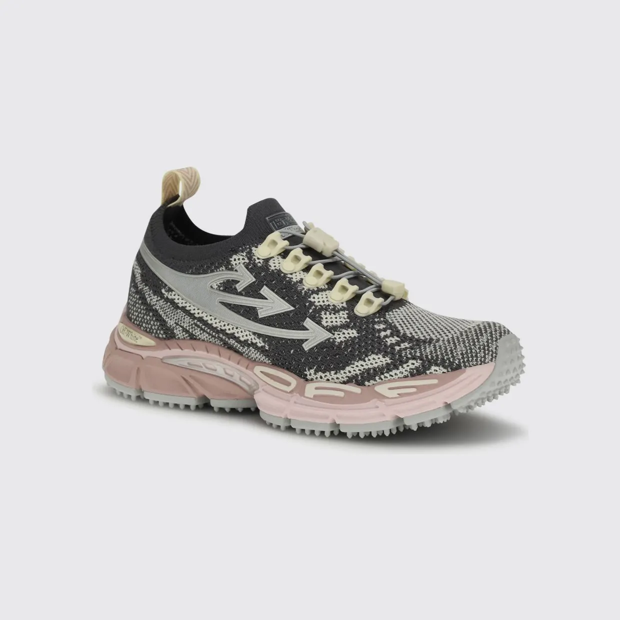 Off-White Be Right Back Jacquard Knit Sneakers Grey (OWIA28KS26FAB0010730)