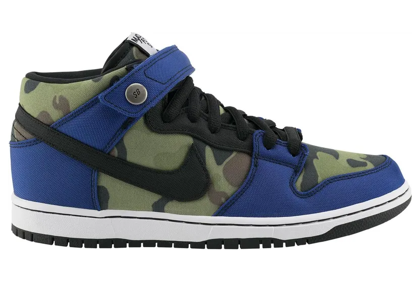 Nike Dunk Mid Pro Premium SB Made For Skate Old Royal/Black-White (616348-410)