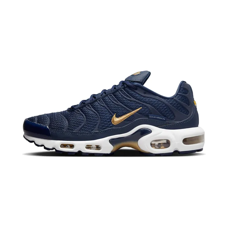 Nike Air Max Plus FFF “Midnight Navy / White / University Red / Metallic Gold” (FB3350-400)