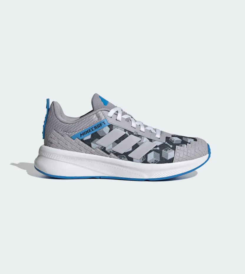 Adidas ADIDAS MINECRAFT FORTARUN 4.0 SCHOENEN JUNIOR Glory Grey / Glory Grey / Lucid Ray Blue (JR1933)