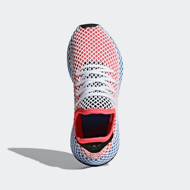adidas Deerupt Solar Red Bluebird (Youth) Solar Red/Solar Red/Bluebird (DA9610)