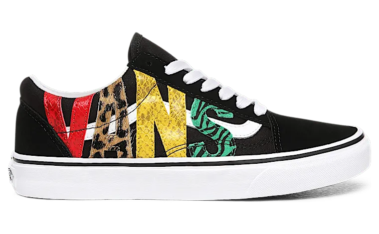 Vans Old Skool ‘Multi Animal’ Rasta/Black (VN0A4U3BXF1)