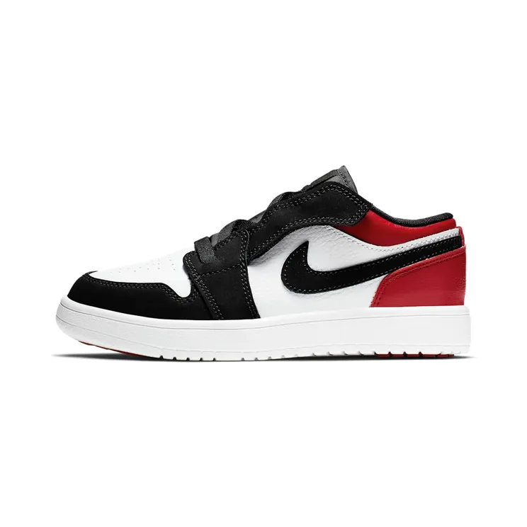 Air Jordan 1 Low ALT Black Toe (PS) “White / Gym Red / Black” (BQ6066-116)