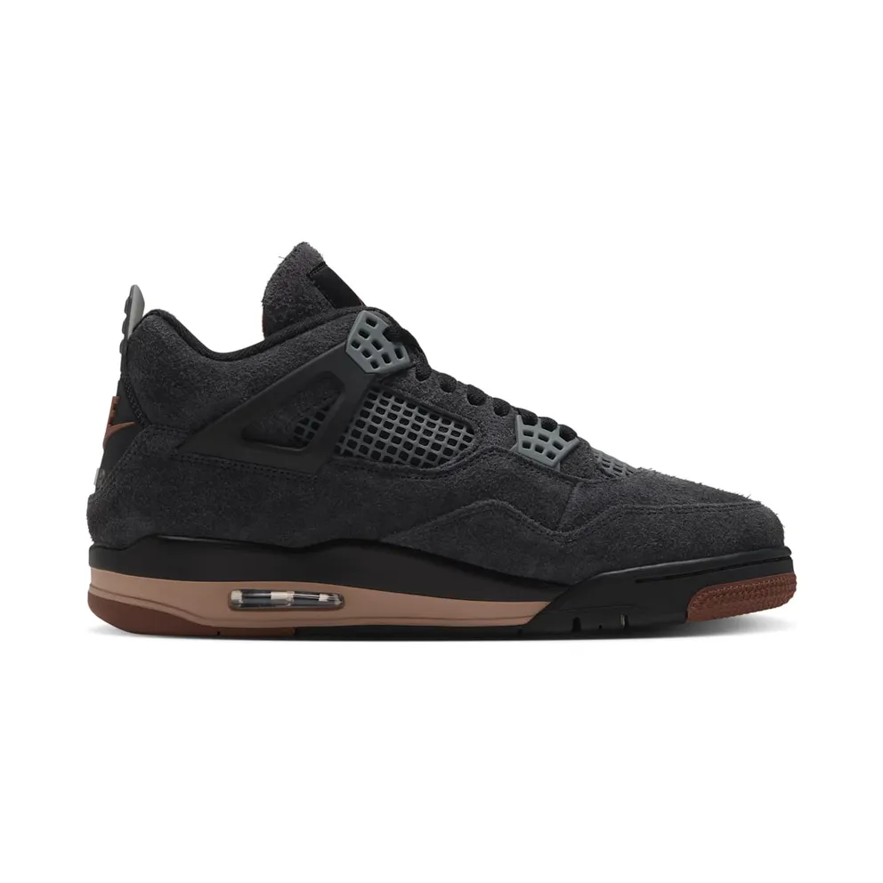 Air Jordan 4 – “Black / Red Bark-Dark Smoke Grey-Smoke Grey-Hemp” (IV6048-001)