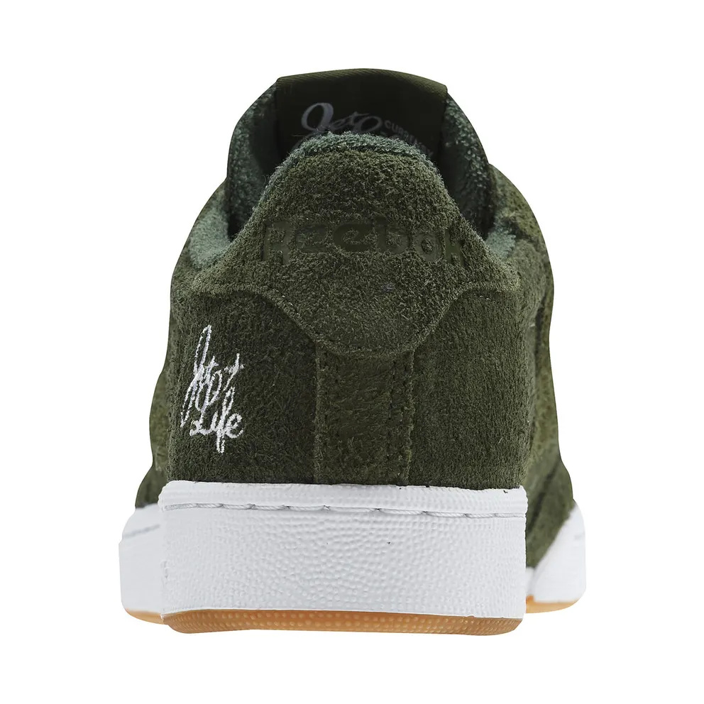 Reebok Club C Currensy Jet Life Primal Green/White-Hemp (Other Brands Reebok)