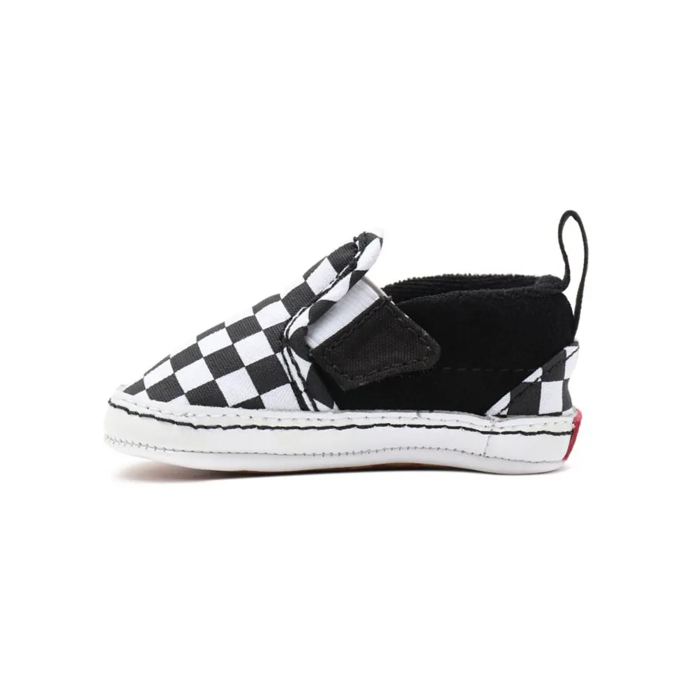 VANS Checker Slip-on V Crib Baby Shoes (Black)