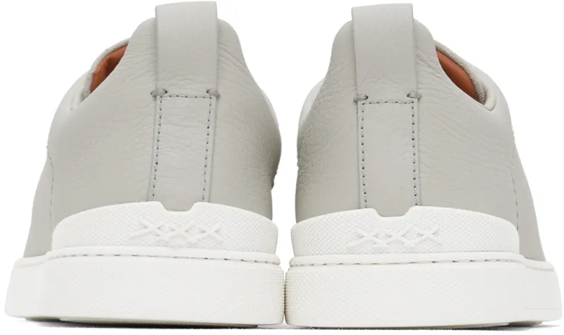 ZEGNA SSENSE Exclusive Gray Triple Stitch Sneakers (LHRHS-S4667Z-ALA)