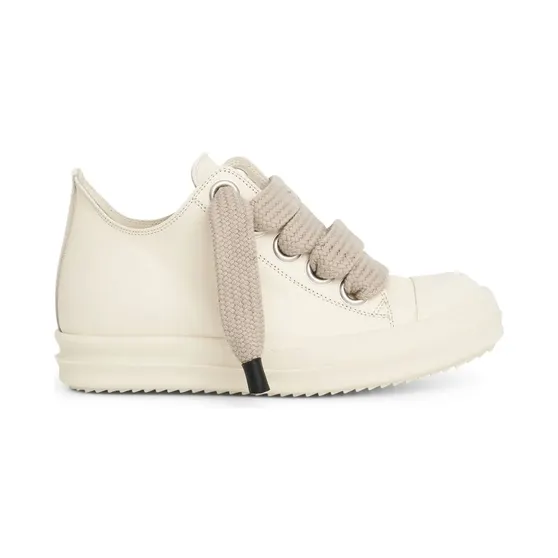 Rick Owens Leren met oversized veters “White” (RP01D2883LCOW2)