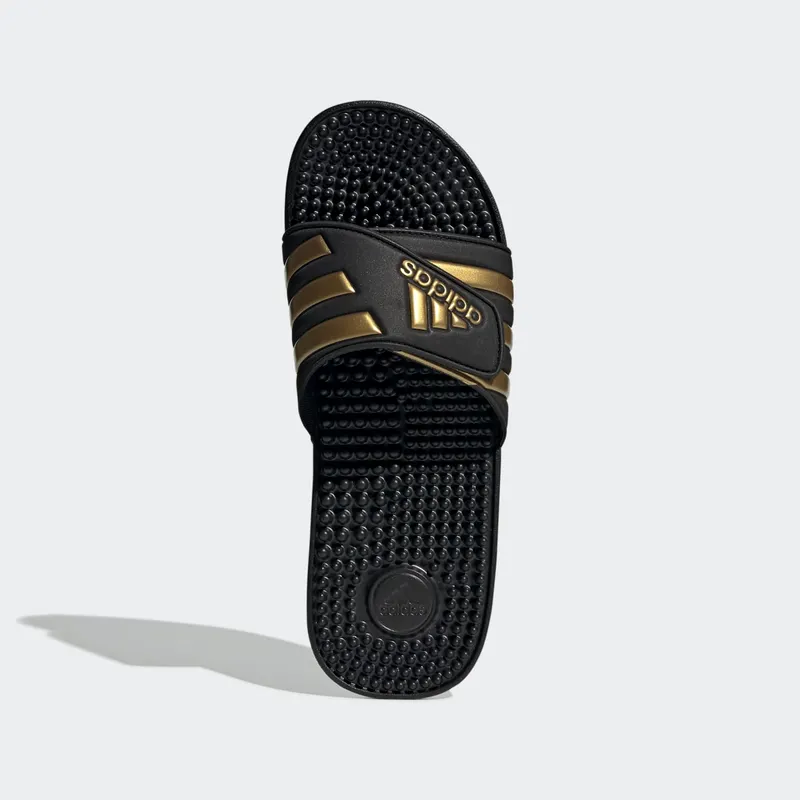 Adidas Adissage Slides Core Black / Gold Metallic / Core Black (EG6517)